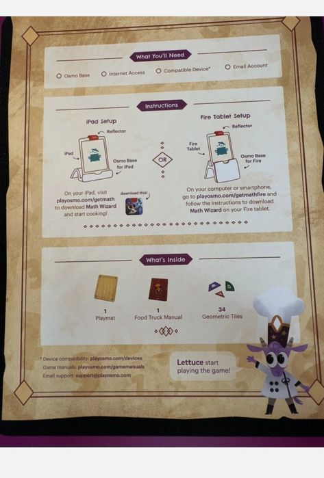 Osmo Math Wizard & The Fantastic Food Truck iPad & Fire Tablet Apps Learning