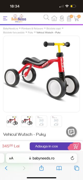 Tricicleta wutsch puky