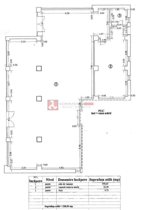 Spatiu Comercial 230 Mp | Centrul Civic | Suprafata Vitrata 20 Ml | 5