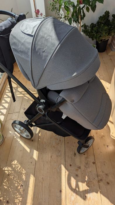 Детска количка Chipolino Линеа 3 в 1, Пепелно сиво