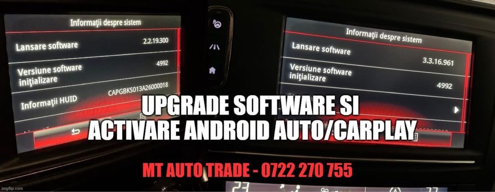 Upgrade EasyLink R Link 1 si 2 Renault - Android Auto Carplay, Harti