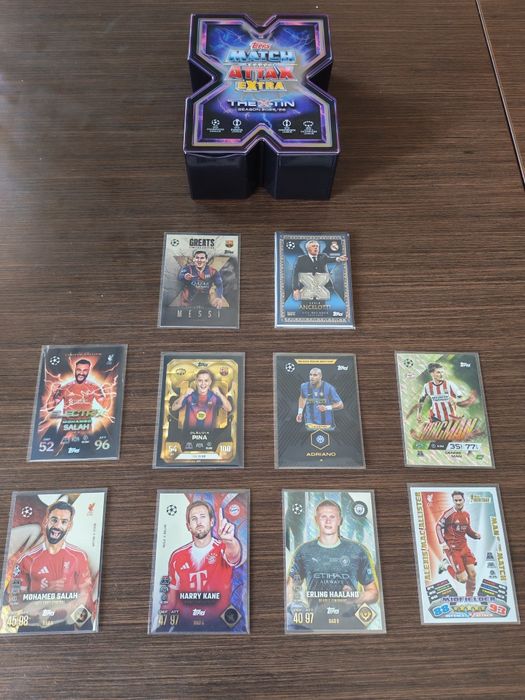 Lot 16 Cartonase Topps Match Attax Extra 2025/2026 + Cutie X-Tin Messi