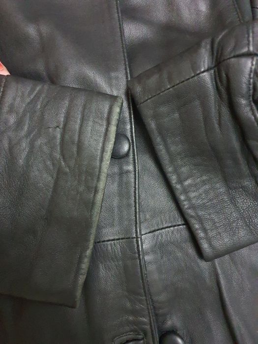 Geaca de piele lunga Versace