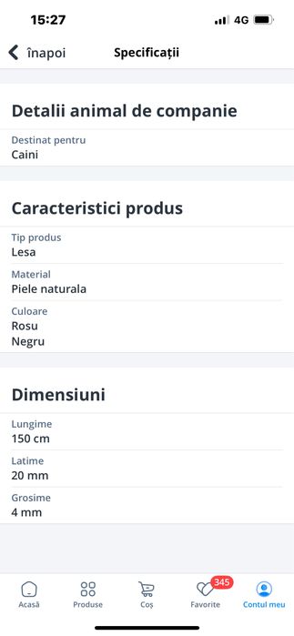 Lesa caine piele naturala