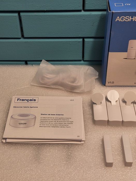 AGSHOME Безжична WiFi Алармена Система с 120dB Сирена и 5 Сензори