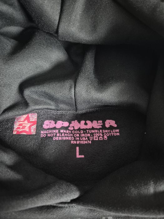 Sp5der P*NK Hoodie Black
