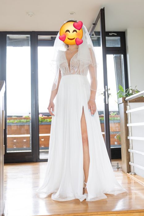 Rochie de mireasă din mătase naturală