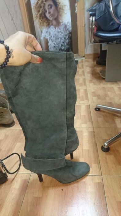 Весна -осень,сапоги на каблуке