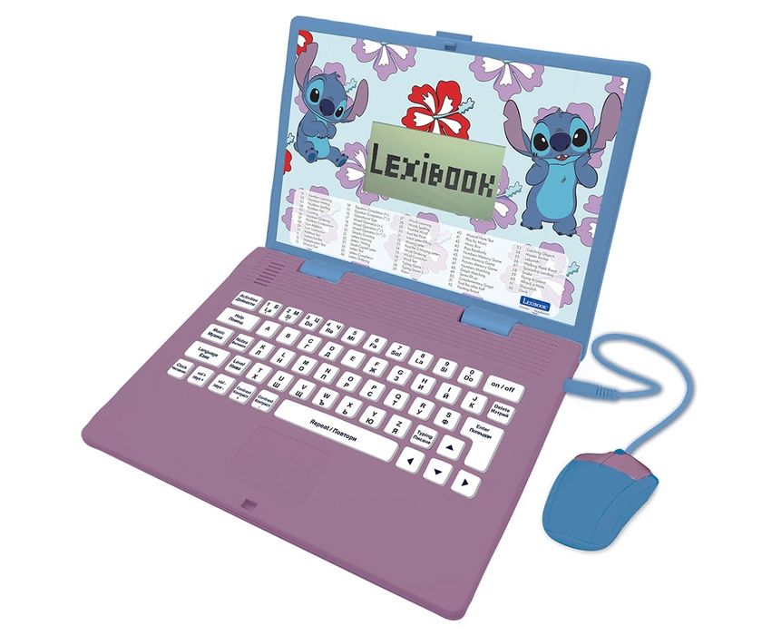 Образователен двуезичен лаптоп Lexibook, Стич