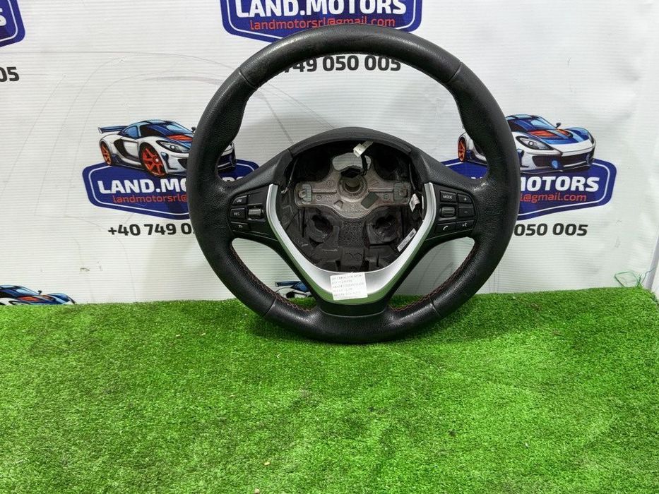 Volan piele 2017 bmw 318i sport seria 3 lci f30 1.5 benzina cod oem 62560150d 32302230186 2015-2019