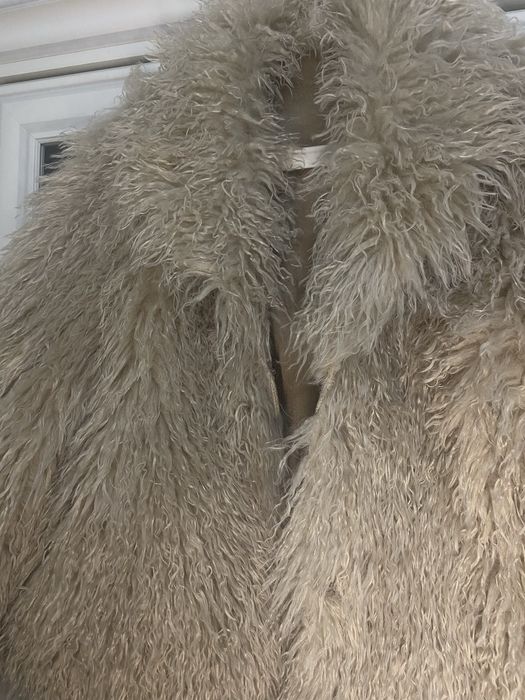 Шуба из Экомеха Лама