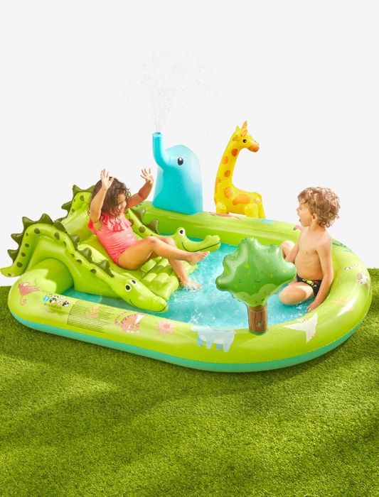 Детски басейн с пързалка и пръскалка