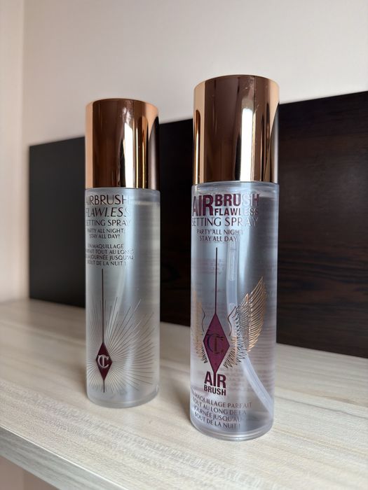 Charlotte Tilbury Airbrush Flawless фиксиращ спрей за грим Setting Spray 100 мл оригинален праймър, Шарлот Тилбъри waterproof 16 часа, нов/стар дизайн