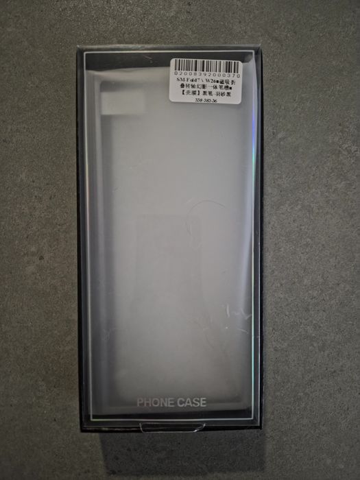 Кейс за Samsung Galaxy Fold 7 с вградрна писалка - черен/ прозрачен