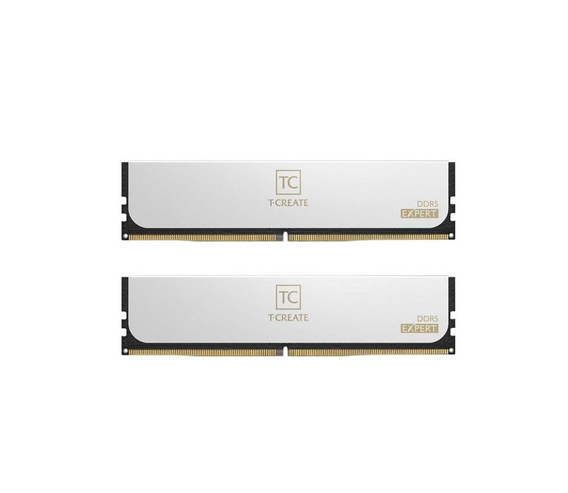 { TeamGroup T-CREATE DDR5 96GB (2x48GB) 6400MHz PC Memory White