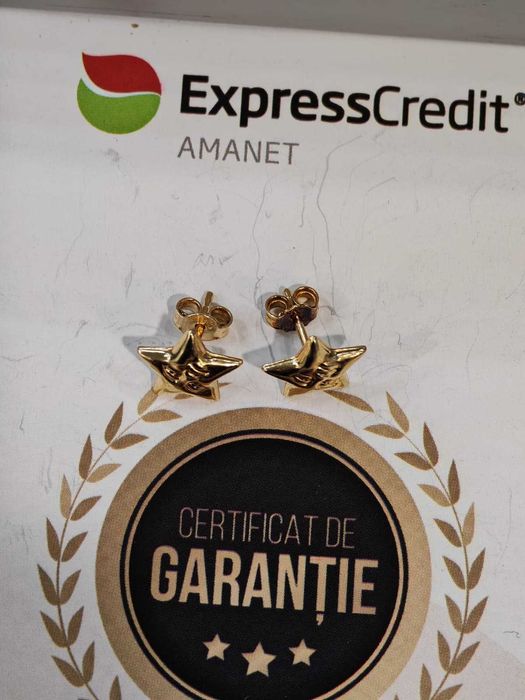 (Ag44 B6574.1) Cercei aur 14K 1.20g