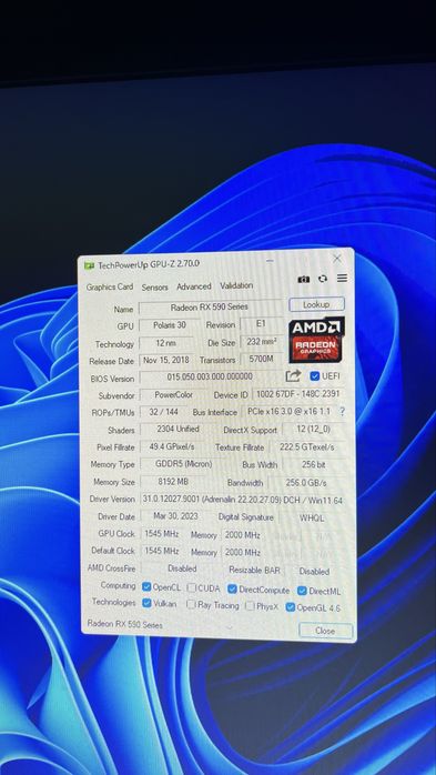 продам видеокарту colorful red devil rx 590 8gb