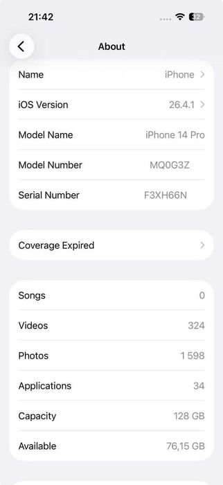 iPhone 14 pro 128gb