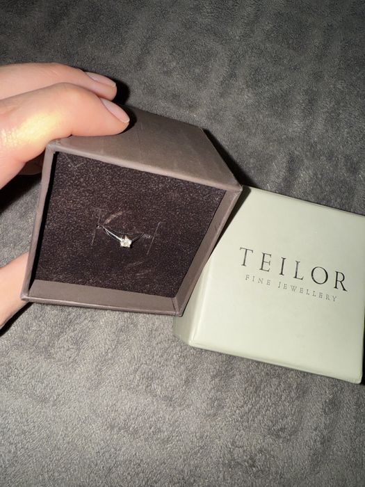 Inel logodnă diamant 0.31 ct aur 18K TEILOR cu certificat