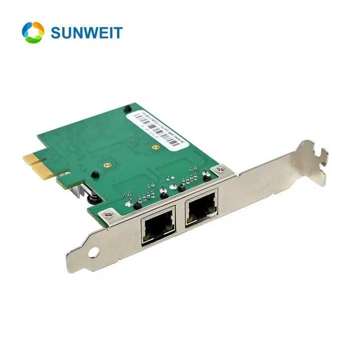 Dostavka. Realtek RTL8111H Dual RJ45 Gb PCIe tarmoq kartasiPC LAN Card