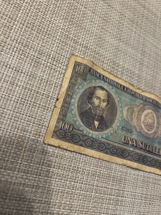 Bancnota Una Suta Lei 1966 Niclae Balcescu RSR