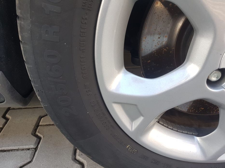 Jante roti vară 5x110 opel cu anvelope Pirelli continental 205 60 r16