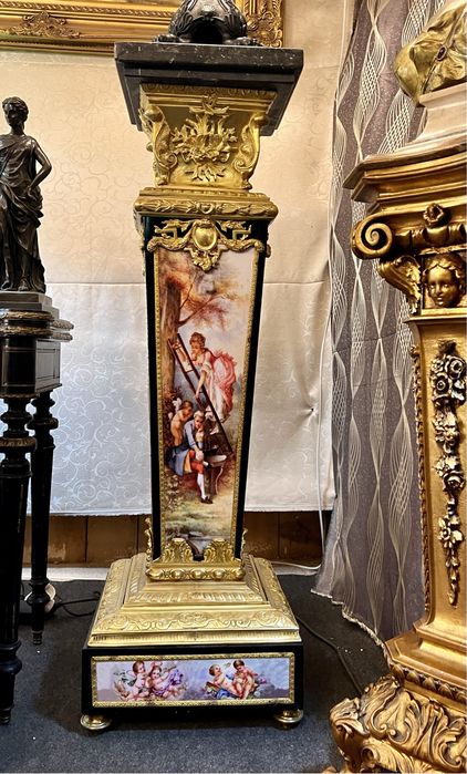 Pereche Postamente stil Baroc *** vintage / antic / vechi / retro ***