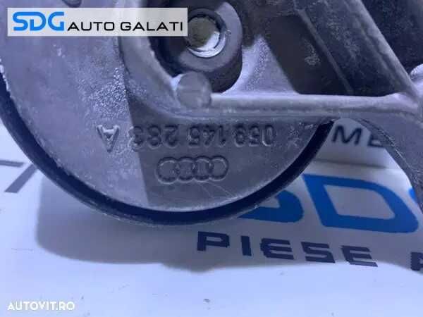 Suport Rola Intinzatoare Curea Alternator cu Telescop Amortizor Audi A6 C5 2.5TDI V6 1998 - 2005 Cod 059145283A