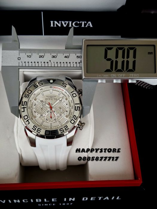 INVICTA Pogo White/Silver 50 mm, Инвикта нов мъжки часовник