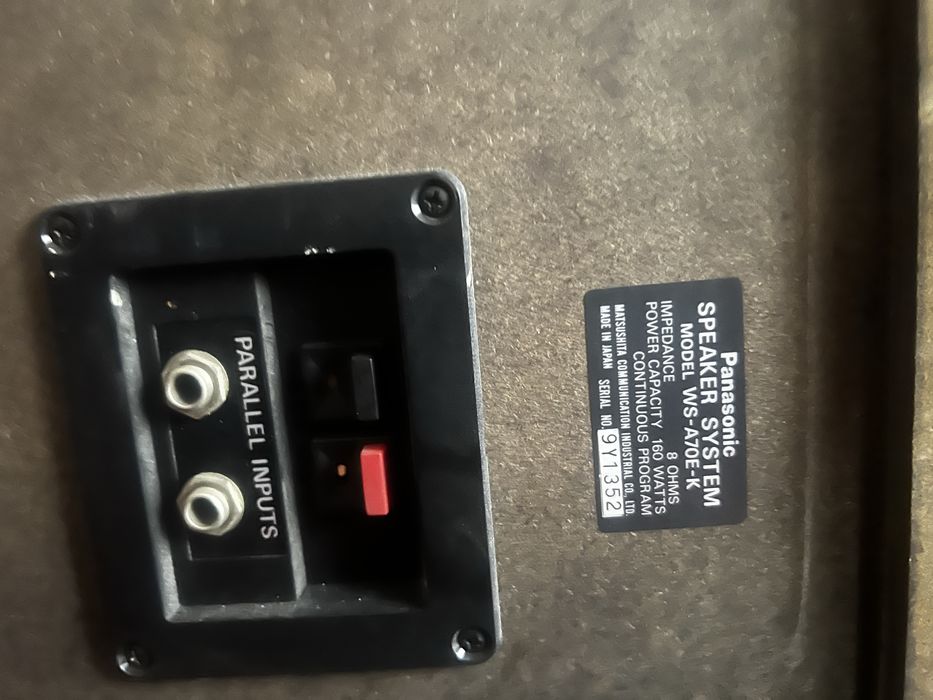 Boxe Hi-Fi Panasonic RAMSA WS-A70E-K - 160W, 8 Ohmi, Made in Japan