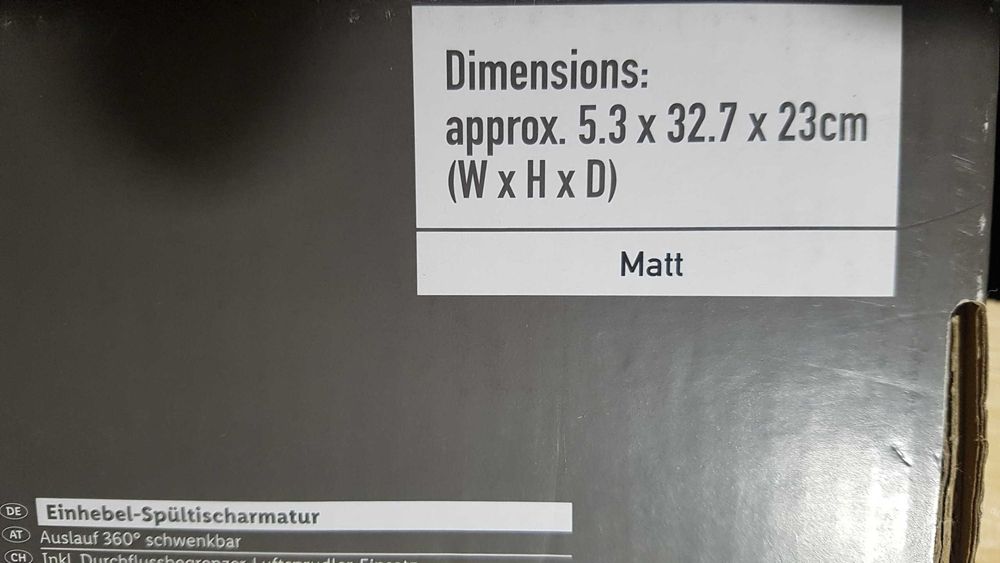 Baterie chiuveta 2 faze lucru, noua, la cutie oferta pana la Craciun