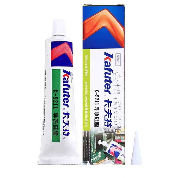 Теплопроводная паста (Термопаста) "Kafuter K-5211", 100 гр. Белая