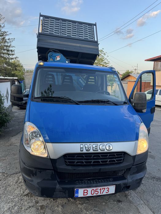 Iveco cu macara si basculare 3,5