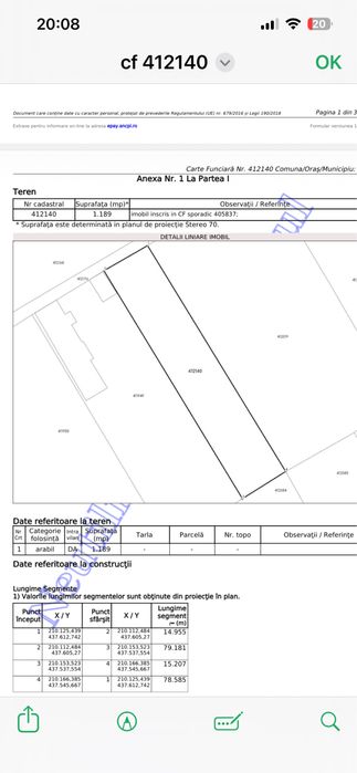 Vand teren Rovinita Mare