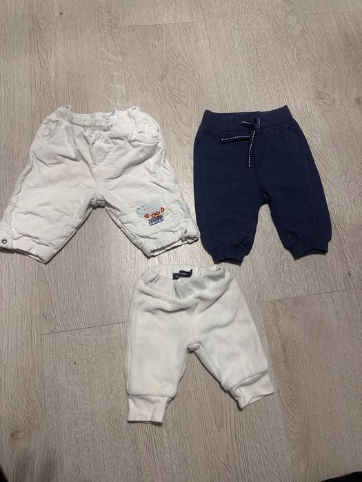 Lot pantaloni bebe nou nascut 0-6 luni