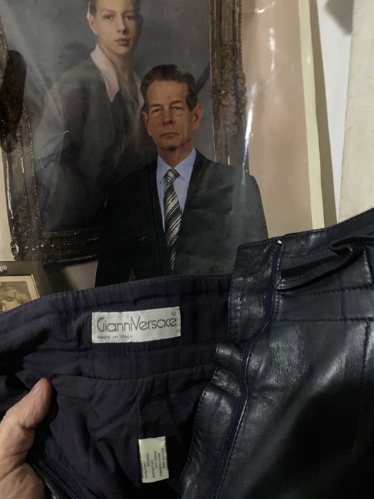 Pantalon piele, Dama, Gianni VERSACE