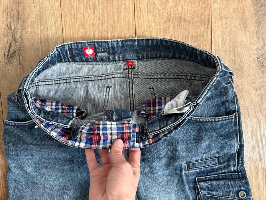 Engelbert Strauss 106 52 L barbati Denim Workwear pantaloni Flexbelt