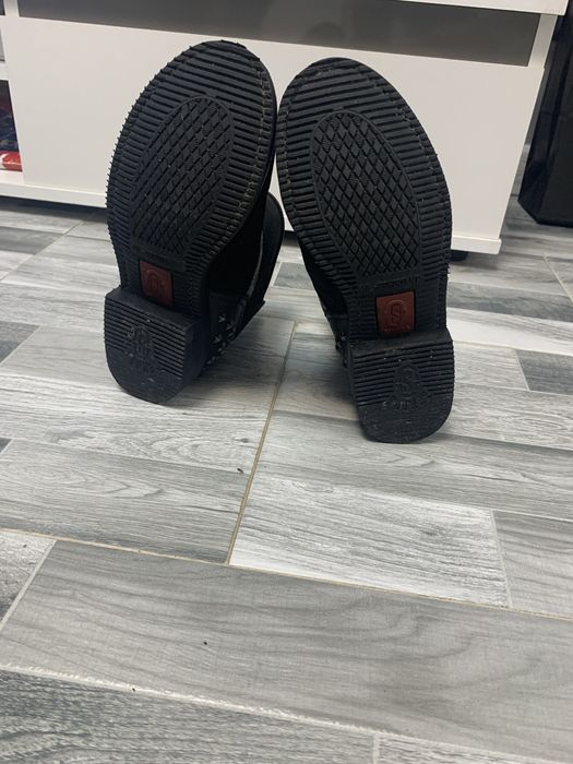Botine piele întoarsă mărimea 35