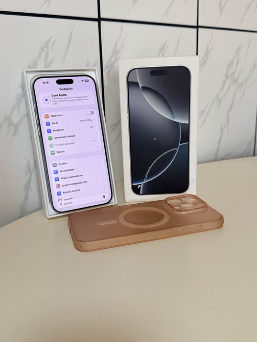 iPhone 16 Pro Max 256GB Ca Nou White Titanium ALB , 17 Pro