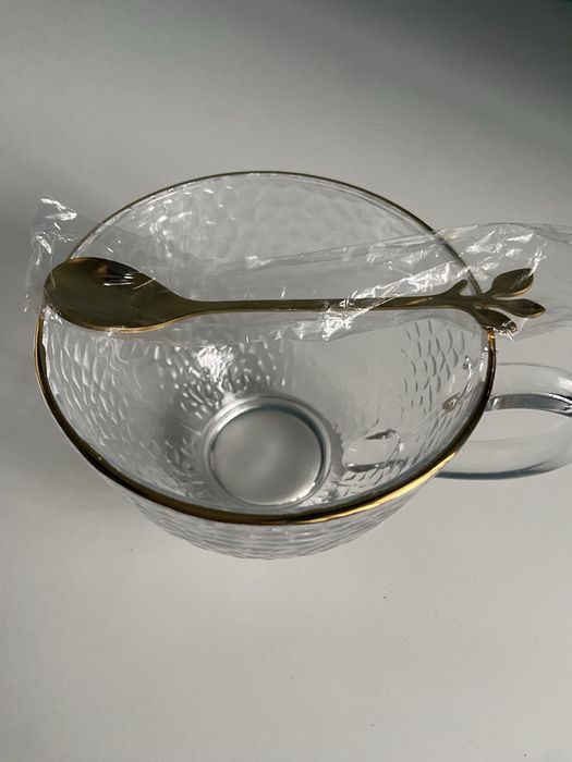 Чашка стеклянная