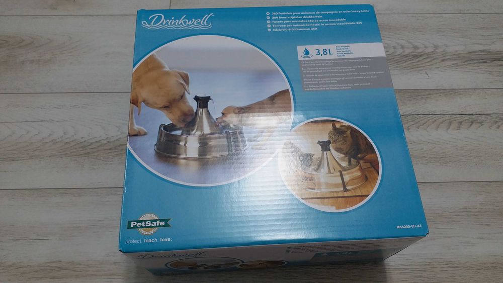 Fantana pentru pisici si caini Drinkwell 360 stainless steel
