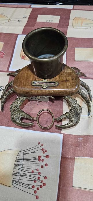Accesoriu pentru birou vintage cu suport trabuc