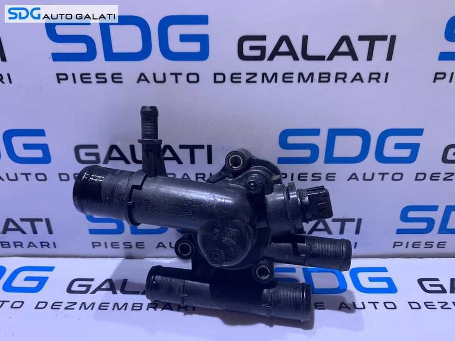 Corp Carcasa Termostat cu Senzor Temperatura Apa Lichid Racire Motor Antigel Renault Laguna 2 1.9 DCI F9Q 2001 - 2007 Cod 8200374346D 8200374346 [D0845]
