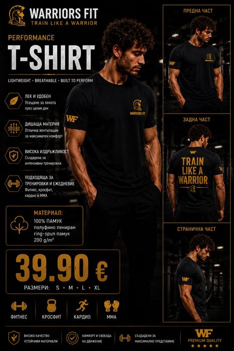 Ново спортно облекло WARRIORS FIT | Премиум качество | Фитнес