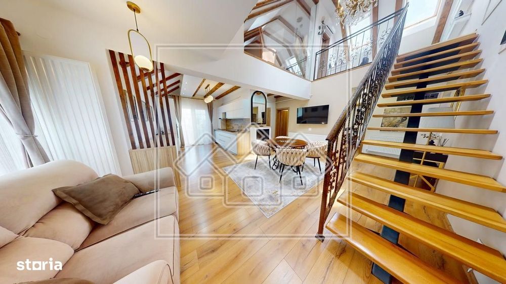 Penthouse cu 4 camere si terasa, mobilat si utilat, Calea Cisnadiei