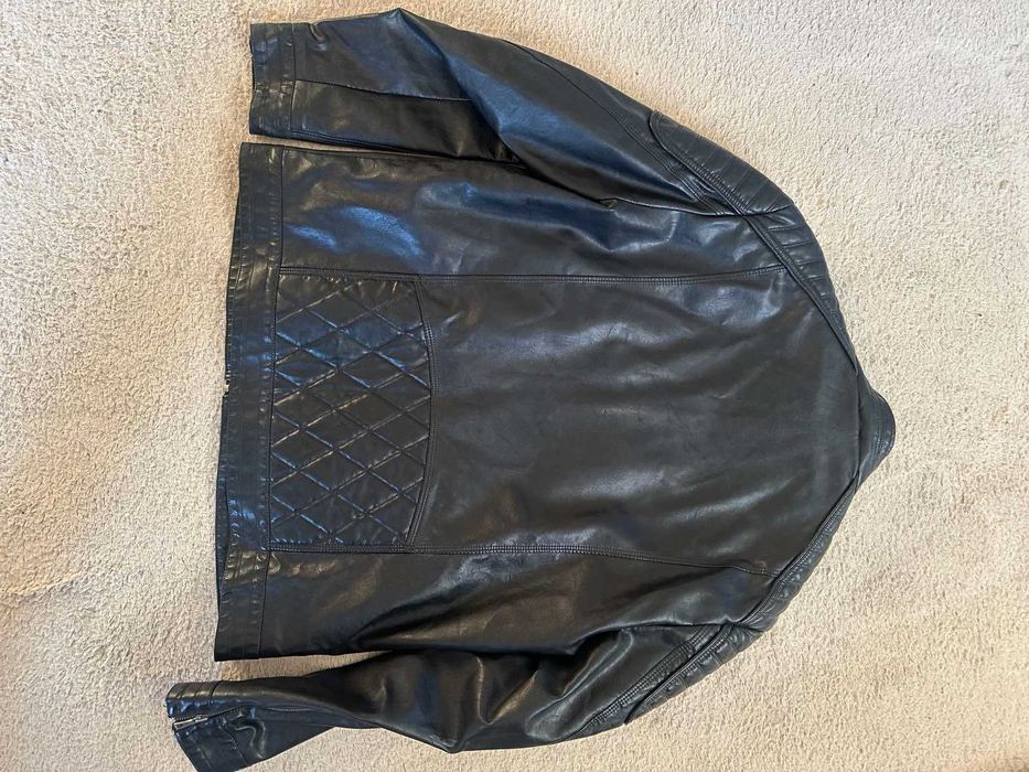 Кожено яке XXL като ново  без следи от носене