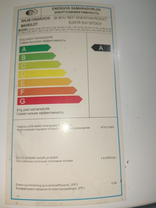 Водонагреватель Артель