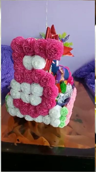 Цифра-корзинка на 5 лет 3в1