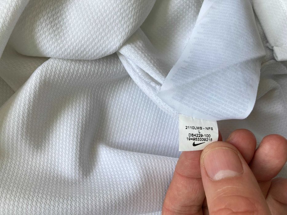 Найк Nike Dri Fit Standart Fit мъжка бяла тениска размер L