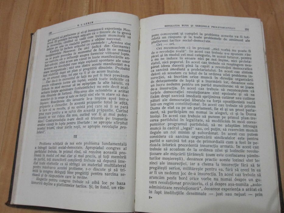 Carte veche Opere Lenin Vol. 10 an 1956-colectie